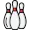 bowling pins for scroll bar